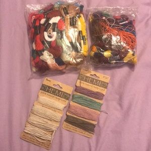 Hemp and Embroidery Thread